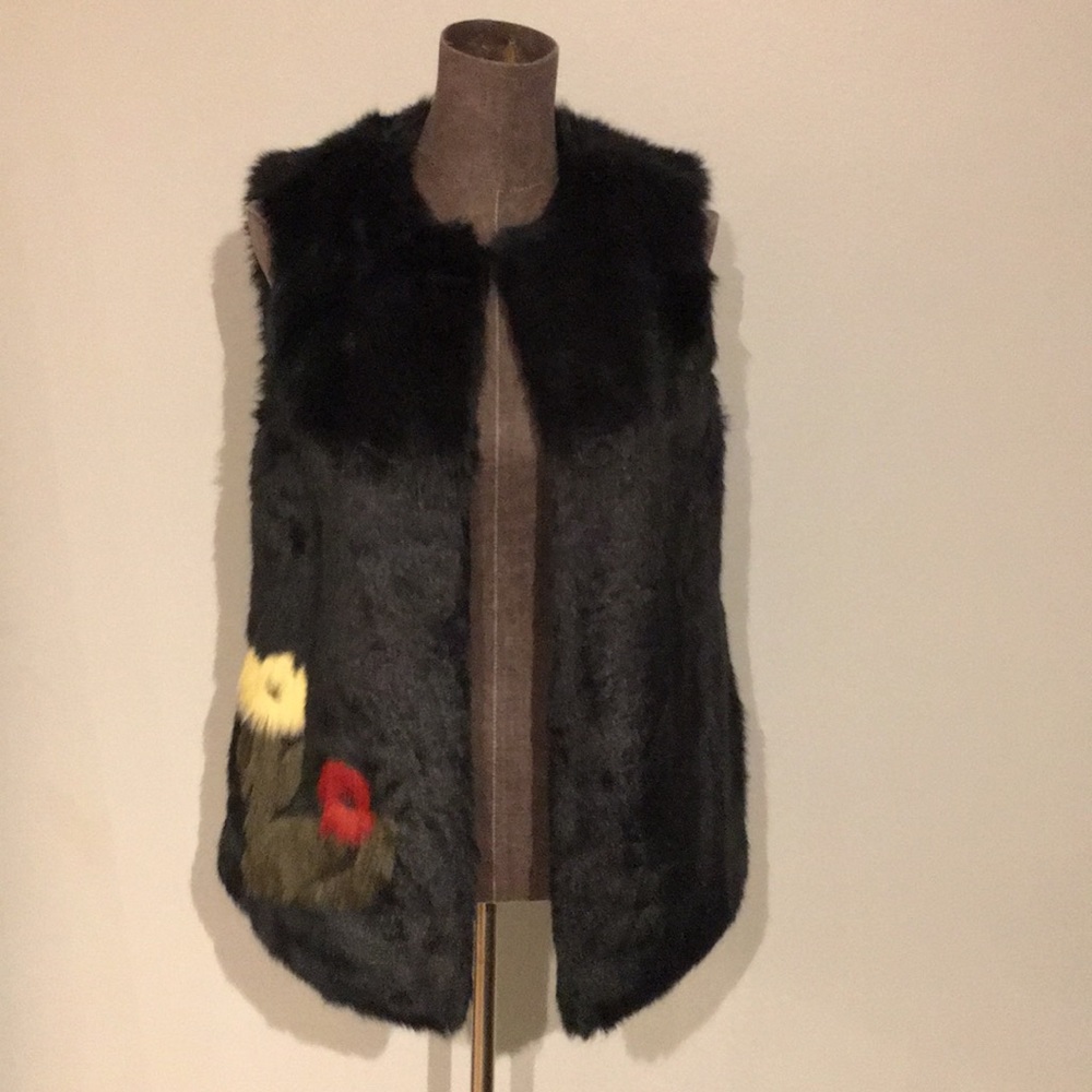 NWT faux fur vest